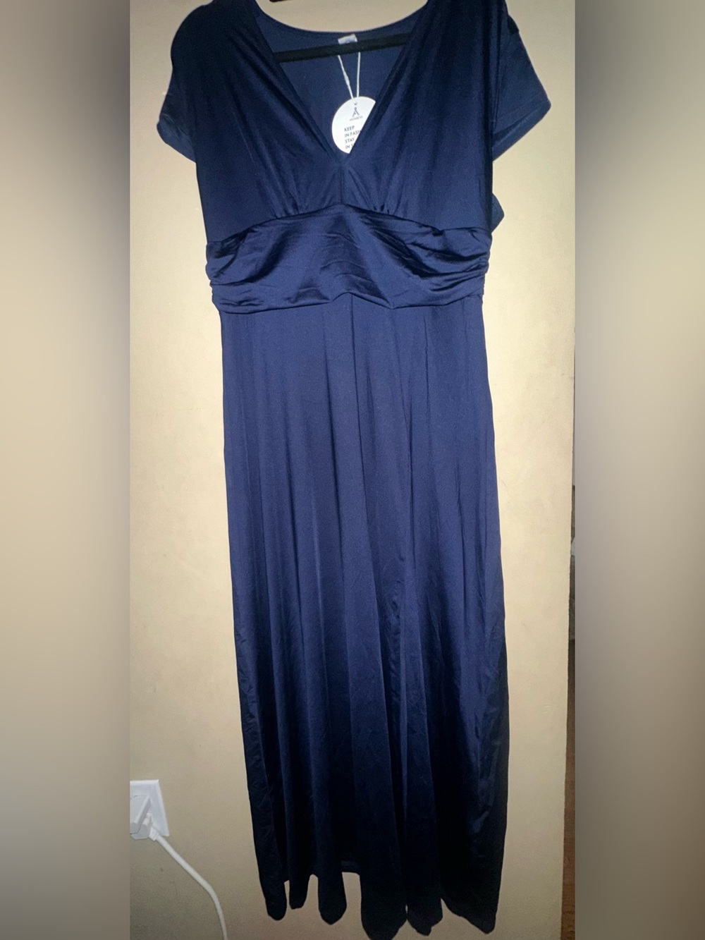 Strapless Maxi Dress in Deep Blue - Elegant Evening Gown
